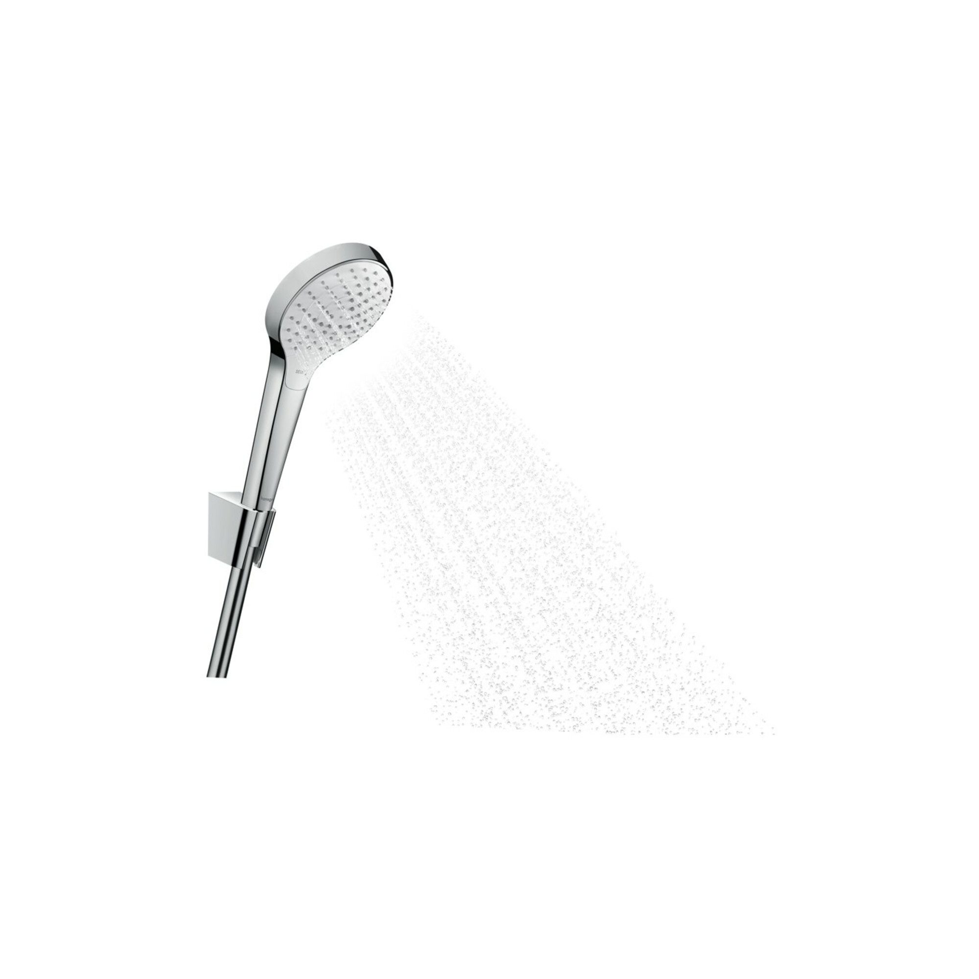 hansgrohe Badarmatur hansgrohe Brausehalter-Set Croma Sel. S Vario 1250mm Brauseschlauch, w