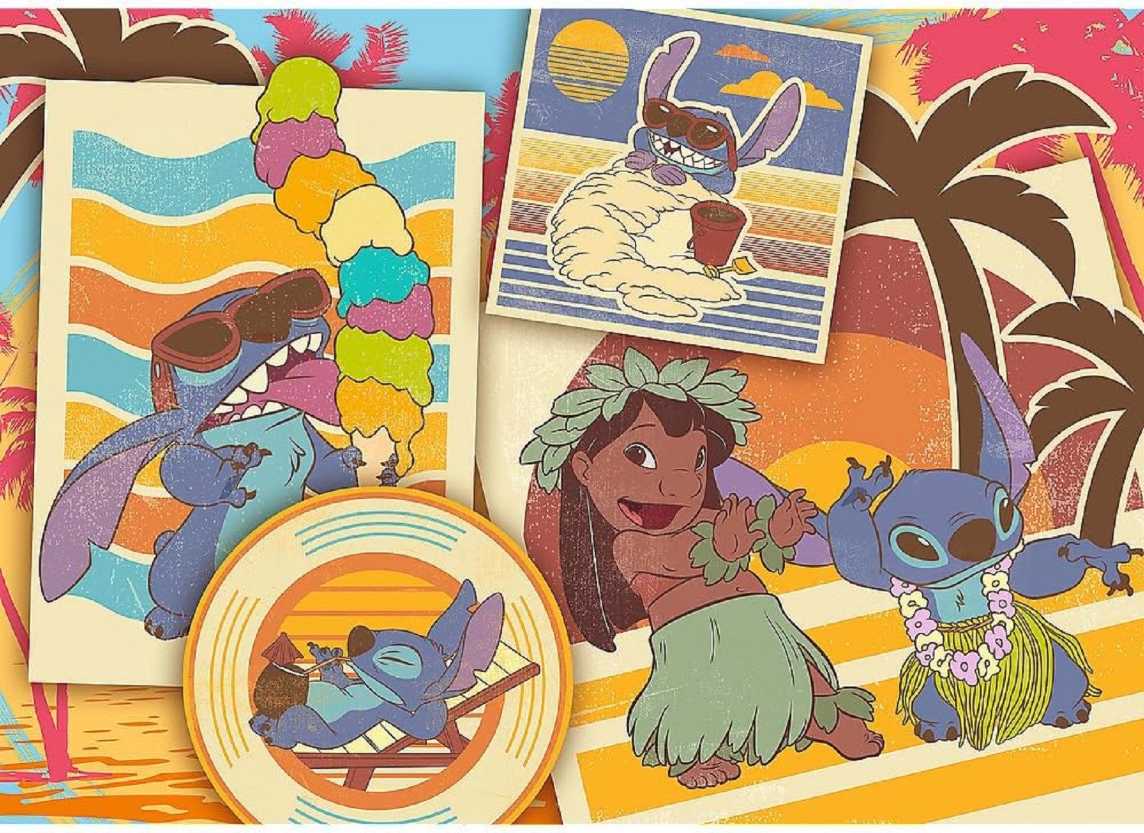 Lilo & Stitch Puzzle Lilo & Stitch Musische Welt 200 Teile Buntes Puzzle mit Helden, Puzzleteile