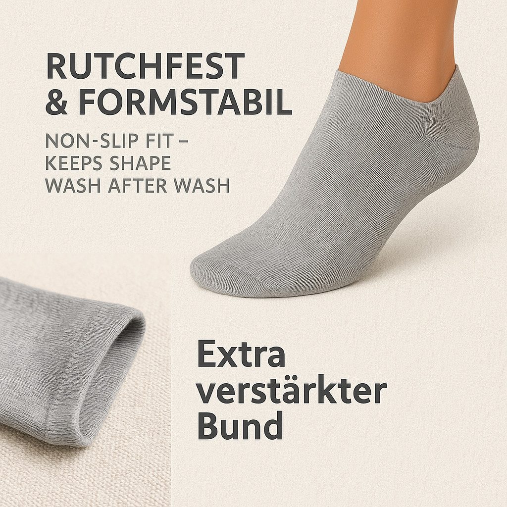 Betz Sneakersocken mit Komfortbund ohne drückende Naht Classic (Set, 10-Paar, 10 Paar) Füßlinge – Kurze Socken
