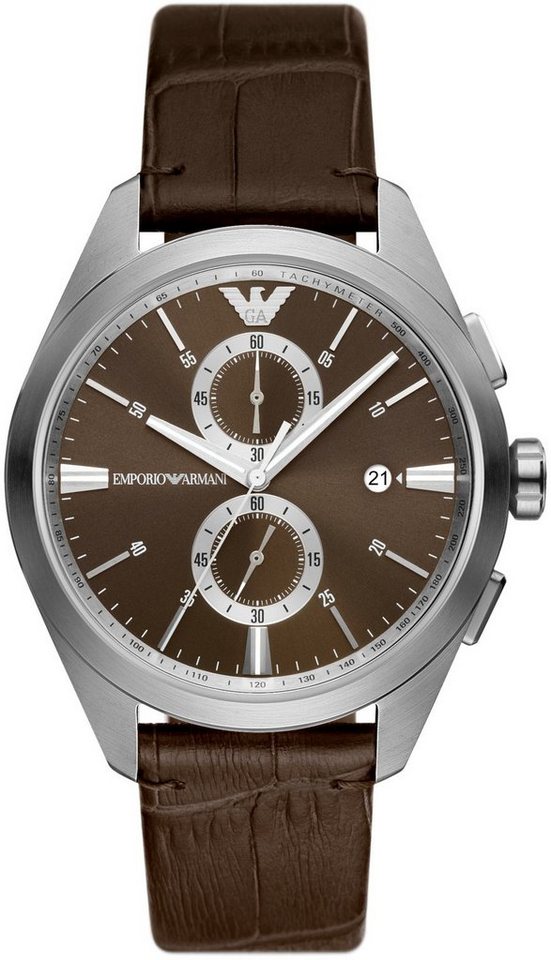 Emporio Armani Chronograph AR11482, Gehäuse aus Edelstahl, Gehäuse-Ø ca. 43  mm