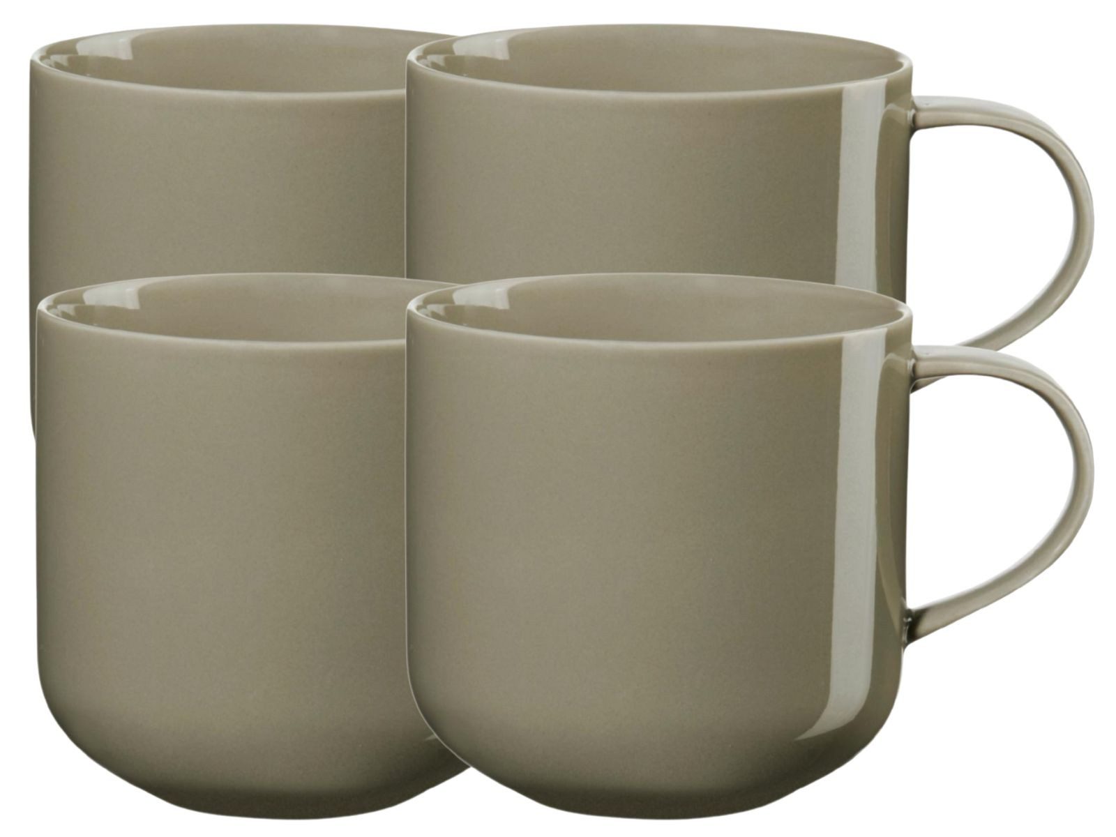 ASA SELECTION Becher coppa Henkelbecher shiso 0,4l Set4, Porzellan