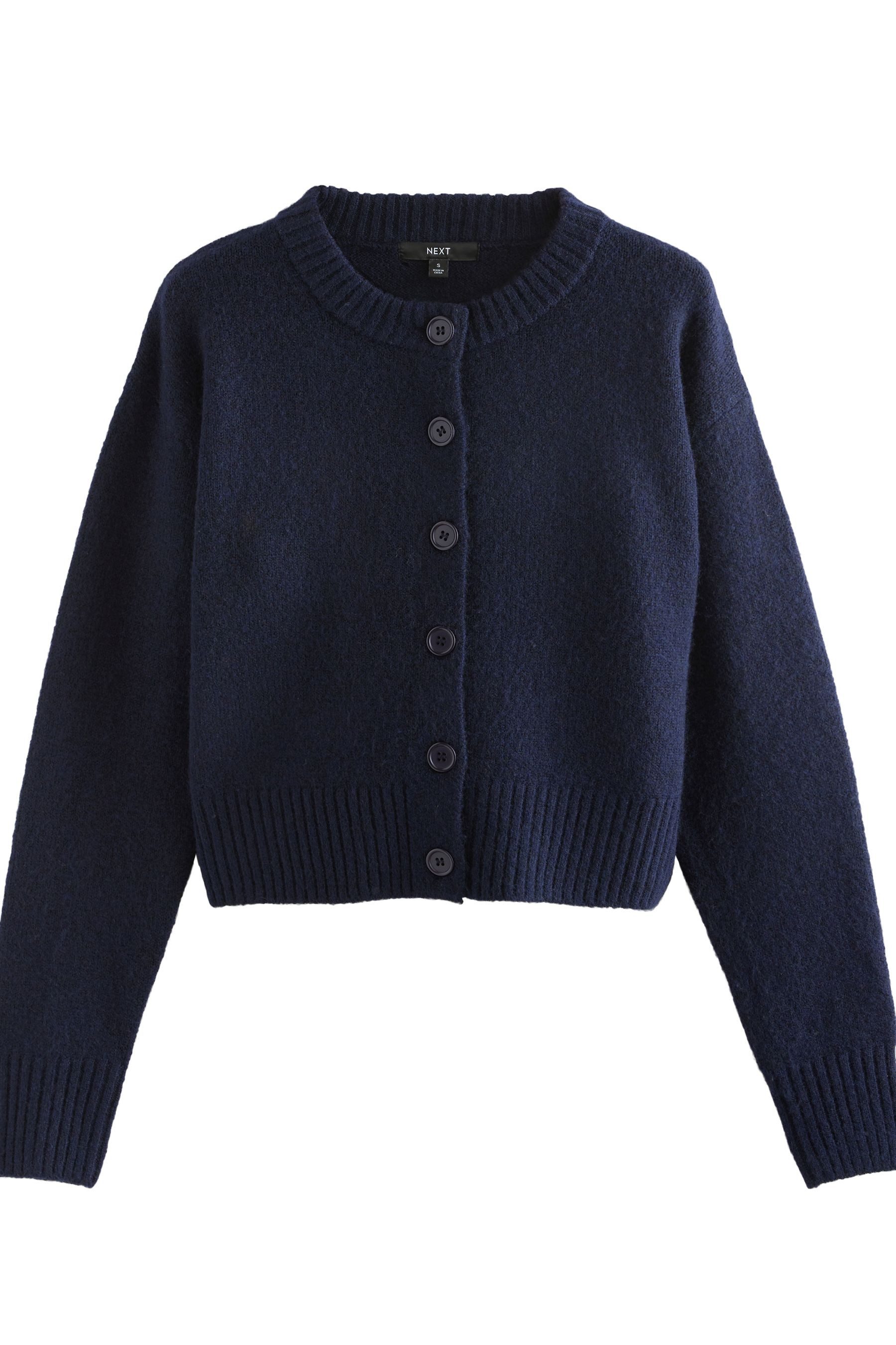 Next Strickjacke Strickjacke mit Rundhalsausschnitt (1-tlg) günstig online kaufen