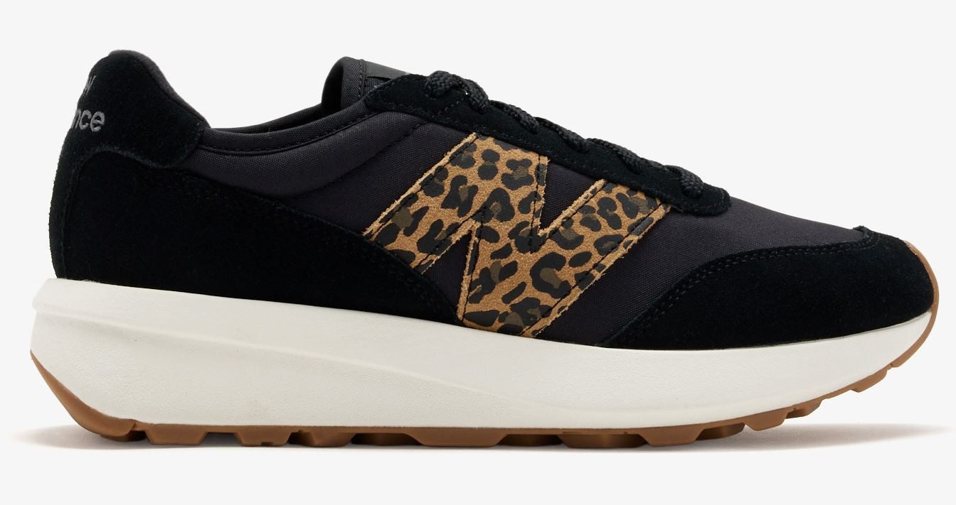 New Balance 370 schwarz, Leopardenmuster New Balance Herren-Sneaker Sneaker
