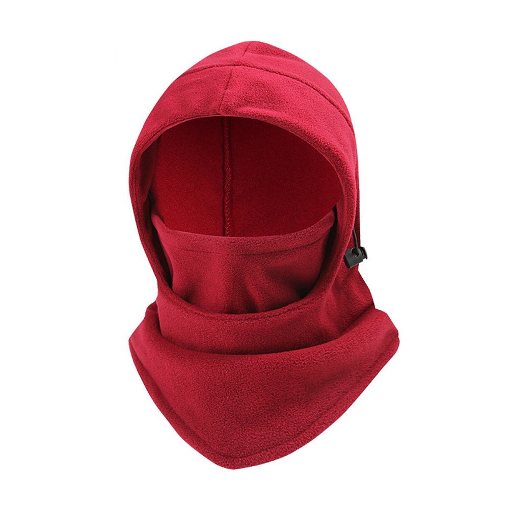 Blusmart Skimütze Outdoor-Radsport-Kopfbedeckung, Unisex, Outdoor-Gesichtsabdeckung rot | Mützen