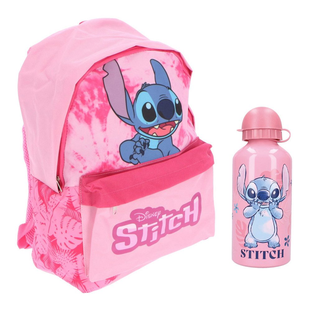 Kinderrucksack Disney Lilo und Stitch Mädchen Rucksack Alu-Trinkflasche 500 ml
