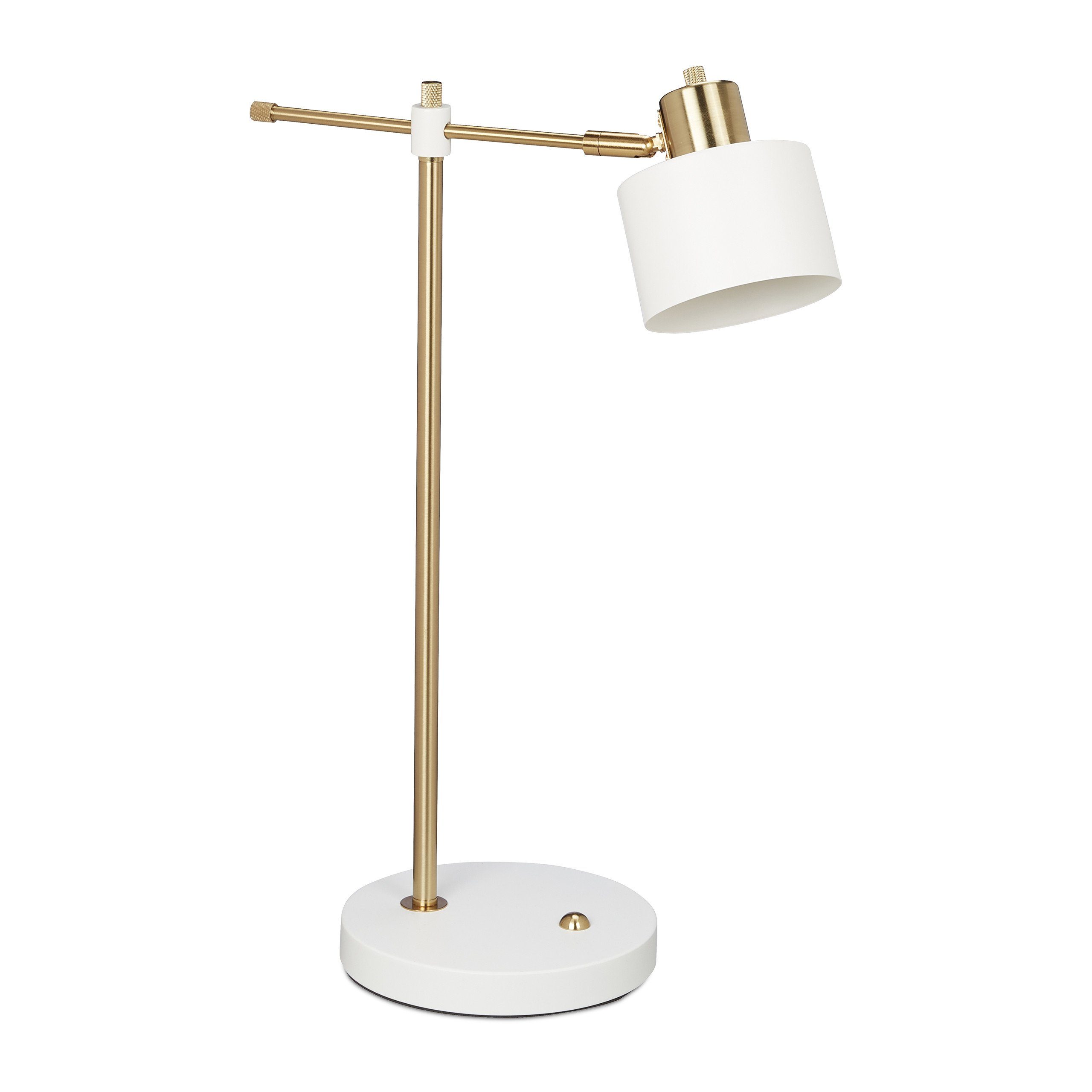relaxdays Schreibtischlampe »Retro Schreibtischlampe in Weiß & Gold« online  kaufen | OTTO