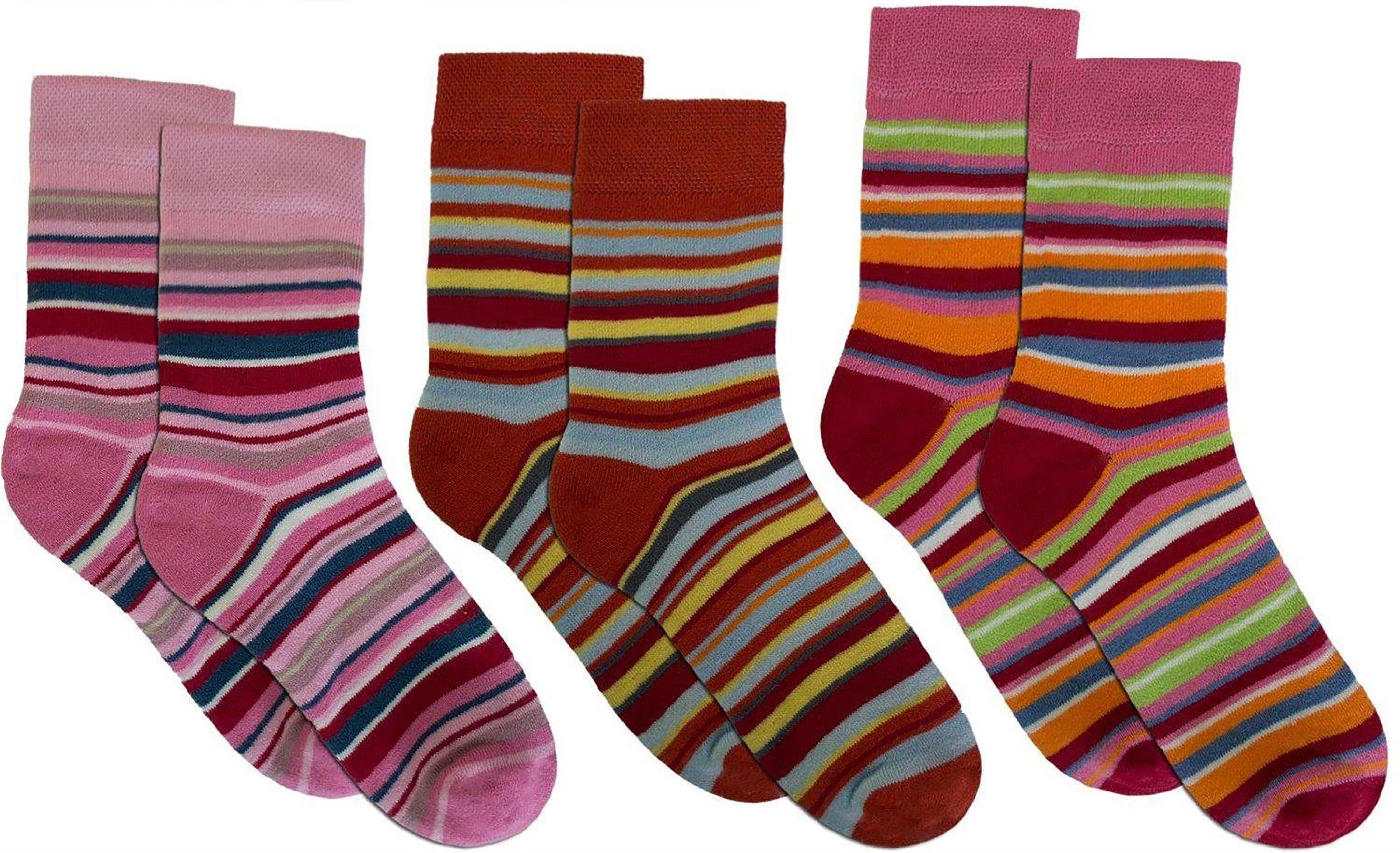 Basicsocken 3 Paar Kinder-Ringel-Thermosocken
