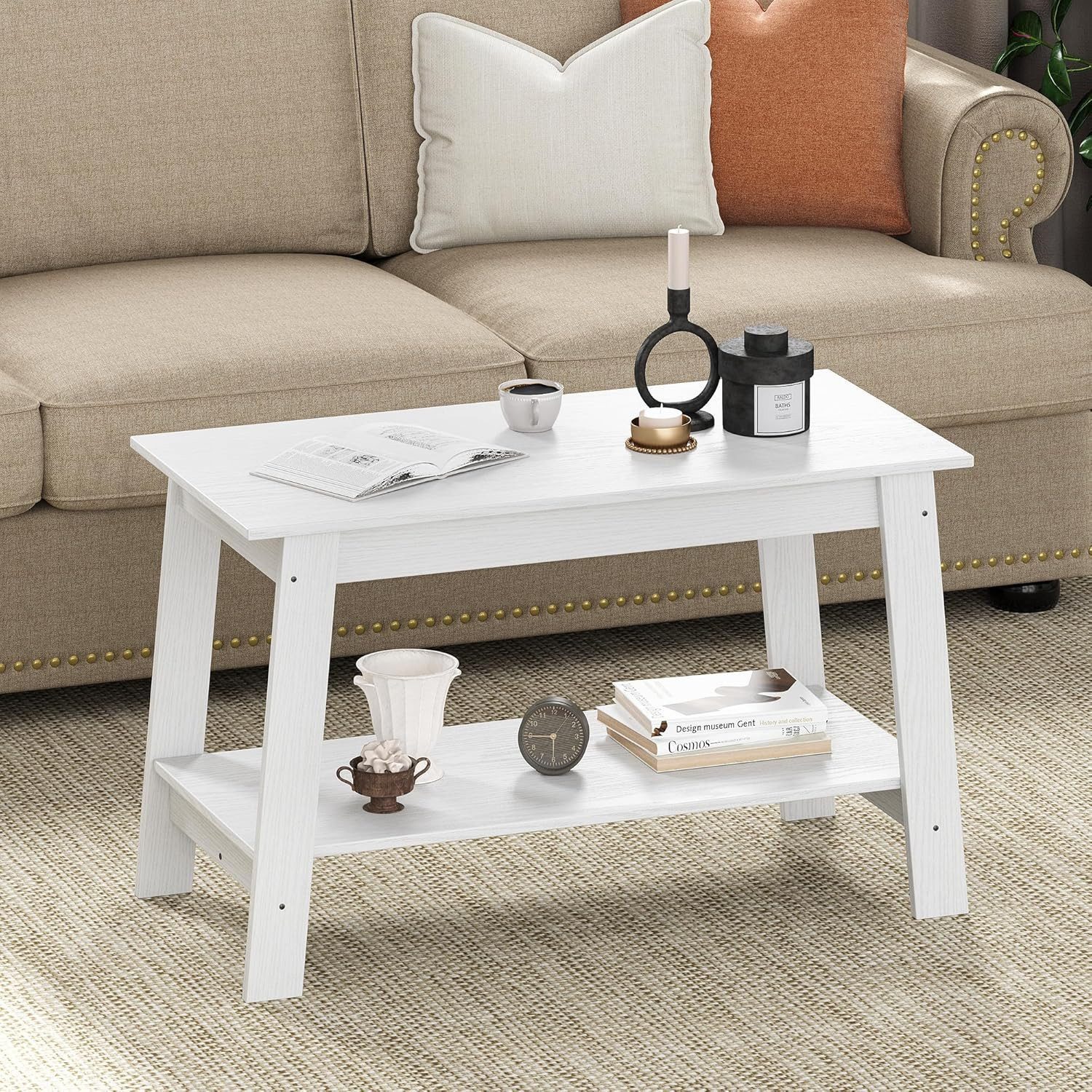 GarveeMore Couchtisch Kaffeetisch Beistelltisch Sofatisch Wohnzimmertisch günstig online kaufen