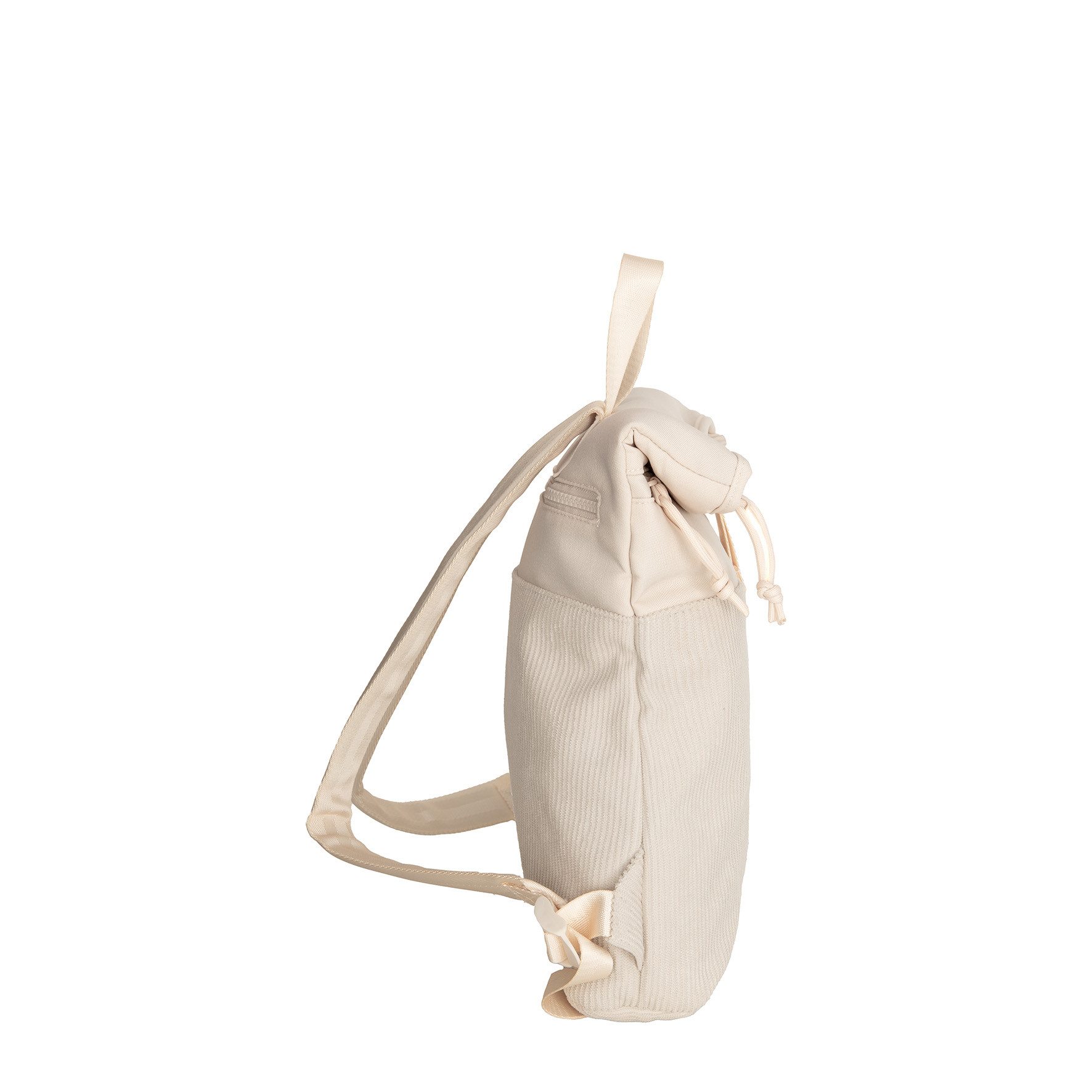 NEW REBELS Cityrucksack kleiner Roll Up RollTop Kurier Rucksack Ribbi Los Angeles Cord, trendige Kordoptik