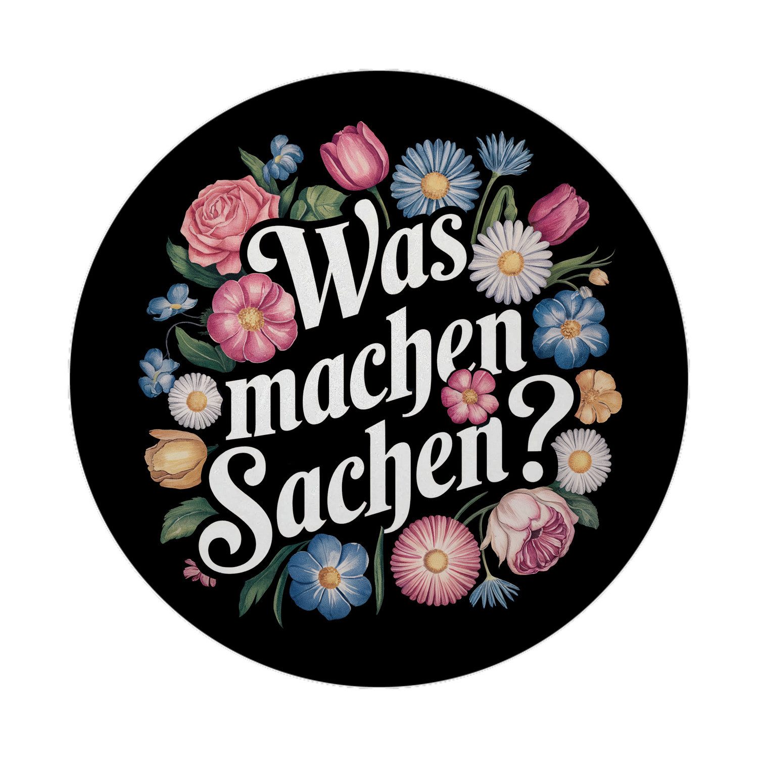 Magnet Was machen Sachen Blumensprache Magnet mit Flaschenöffner rund