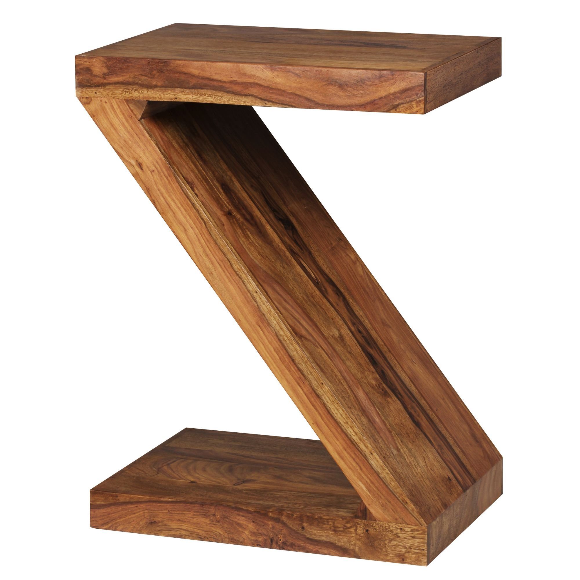KADIMA DESIGN Beistelltisch Massivholz Z- Cube Wood Ablage Stand Bücher | Ablagetische
