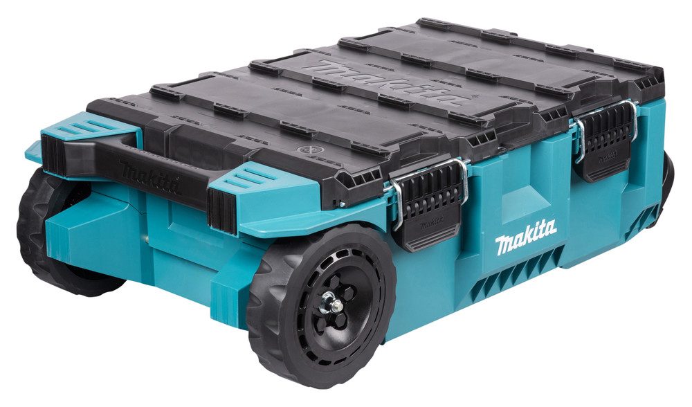 Makita Werkzeugtrolley MAKTRAK L »P-91001« max. 113 kg, 81,9 L, 23 cm Ø Räder, Gecko-Grip, Effizientes Be- und Entladen mit dem MAKTRAK Koffer Sortiment