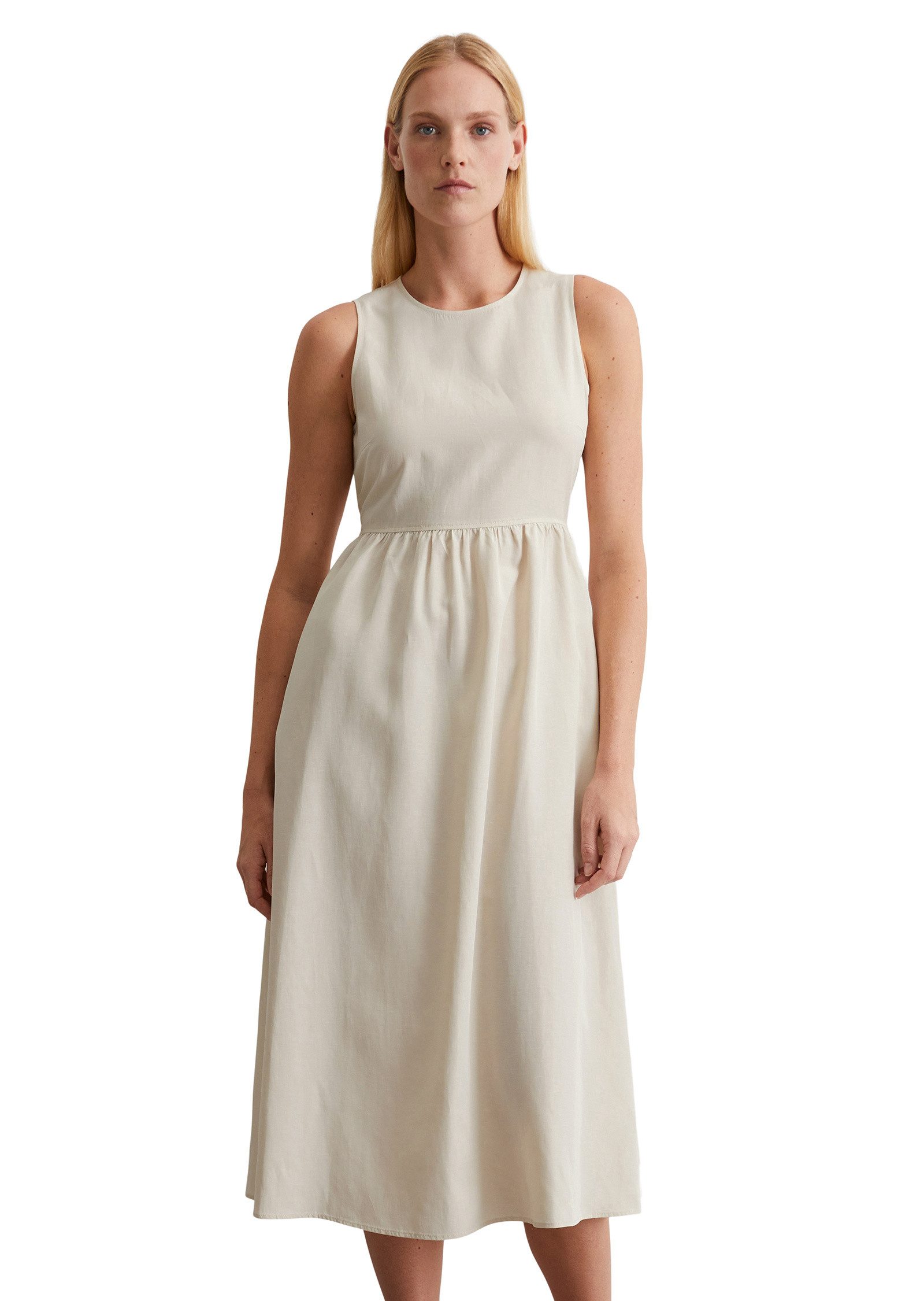 Midikleid aus TENCEL™ Lyocell-Leinen-Mix