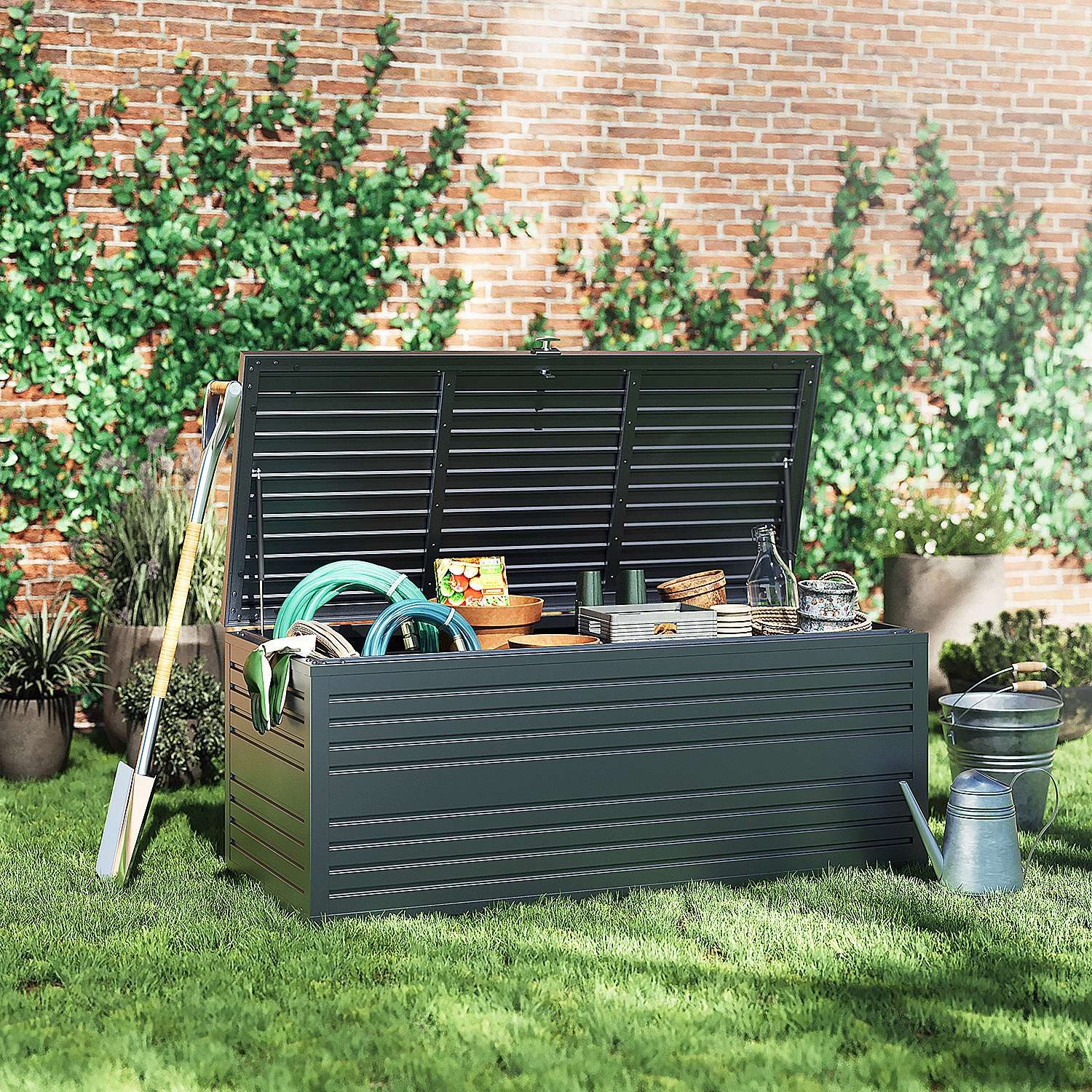 Weide Gartenbox Weide Gartenbox 100% Aluminium 1050 L 160 x 86 x 79 cm