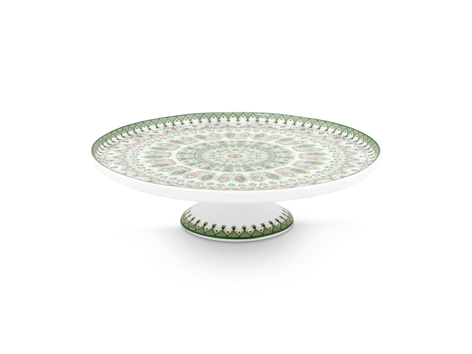 PiP Studio Servierplatte Lily&Lotus Moon Delight Light Green Kuchenplatte 21cm, Porzellan, (Platten)