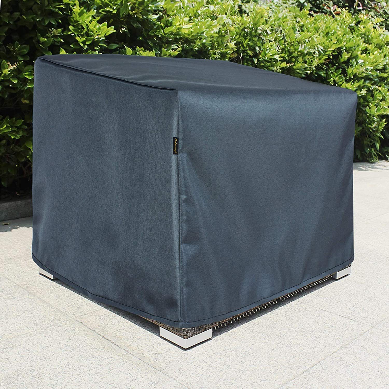 Hentex Gartenmöbel-Schutzhülle Abdeckung für Gartenstuhl Lounge Gartenmöbel Sessel Stuhl, Grau