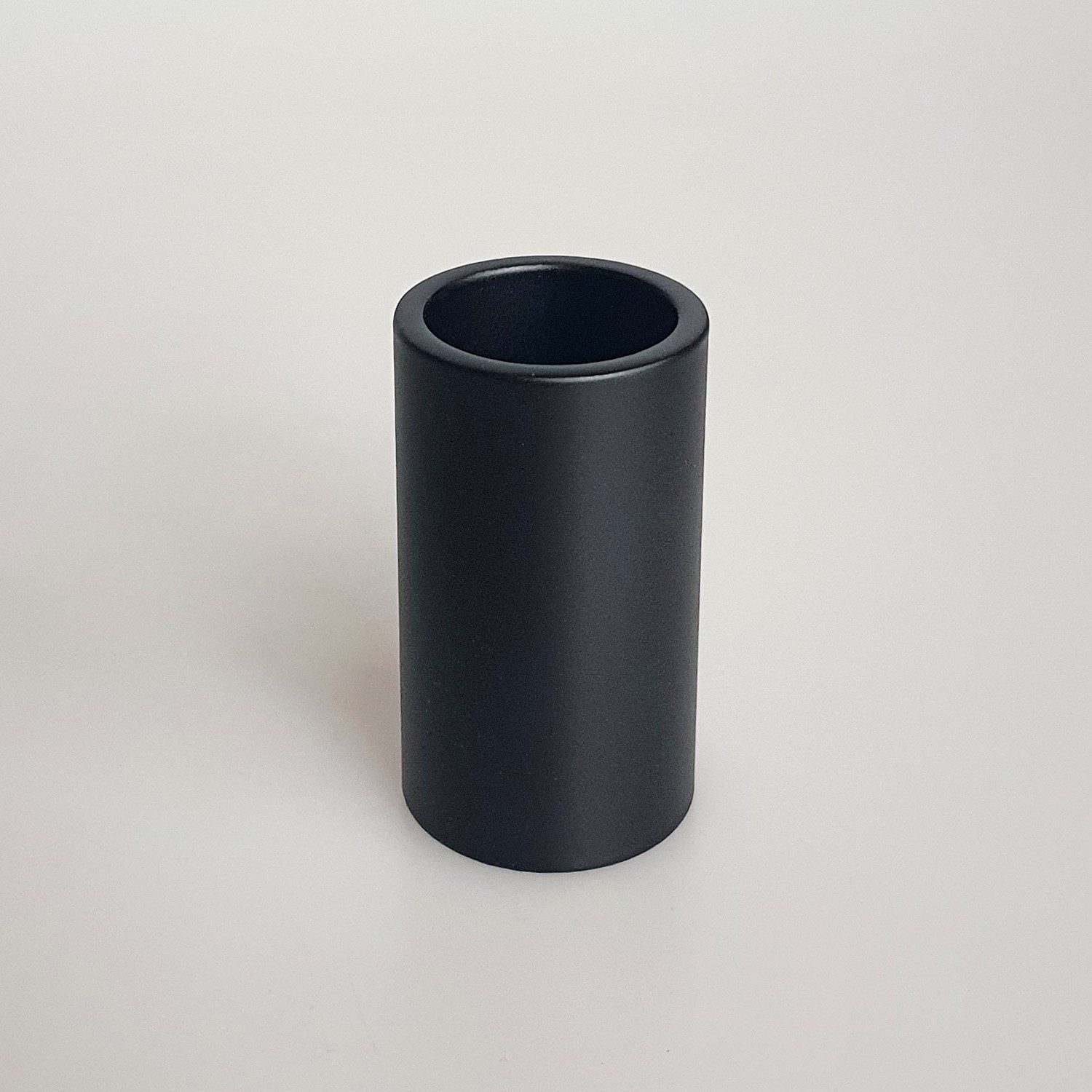 Deko AS Tischkerzenhalter Metall-Kerzenhalter mit Magnet 5x2.3 cm schwarz matt für Stabkerzen