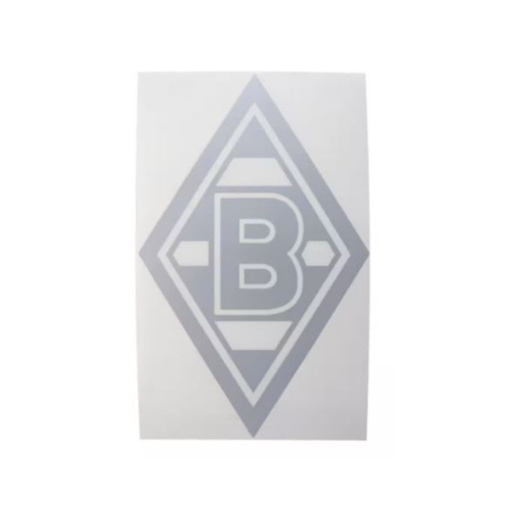 Borussia Mönchengladbach Aufkleber Borussia M´Gladbach Edelaufkleber Raute Silber kl