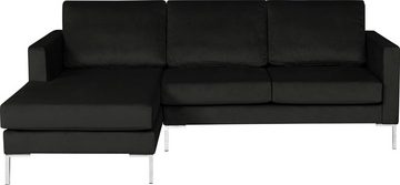 Alte Gerberei Ecksofa Velina, L-Form, mit Metall-Winkelfüßen, Breite 209 cm