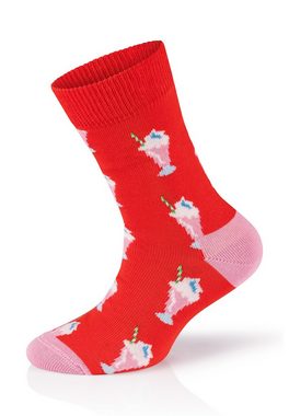 Happy Socks Basicsocken 4-Pack Kids Milkshake-Planet Dog aus nachhaltiger Baumwolle