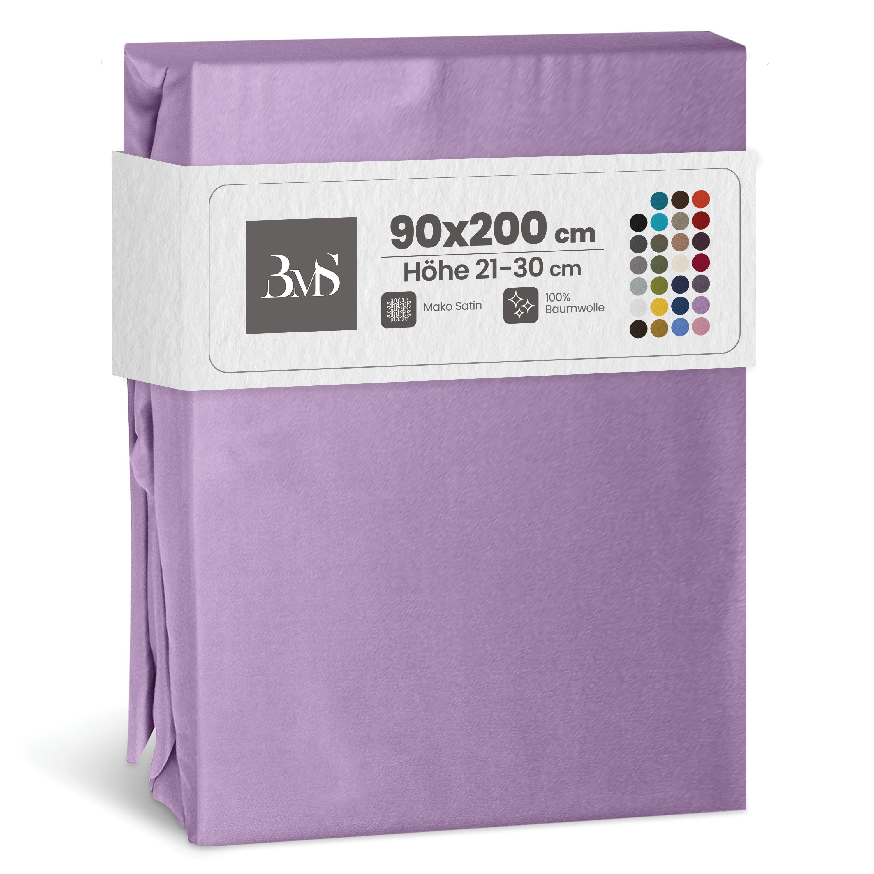 BETTWAESCHE-MIT-STIL Spannbettlaken Mako Satin Spannbettlaken, Matratzenhöh günstig online kaufen