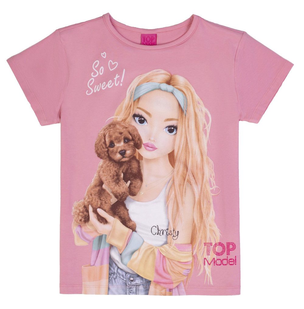 TOPModel T-Shirt TOPModel T-Shirt Christy Pudelbaby sea pink (1-tlg)