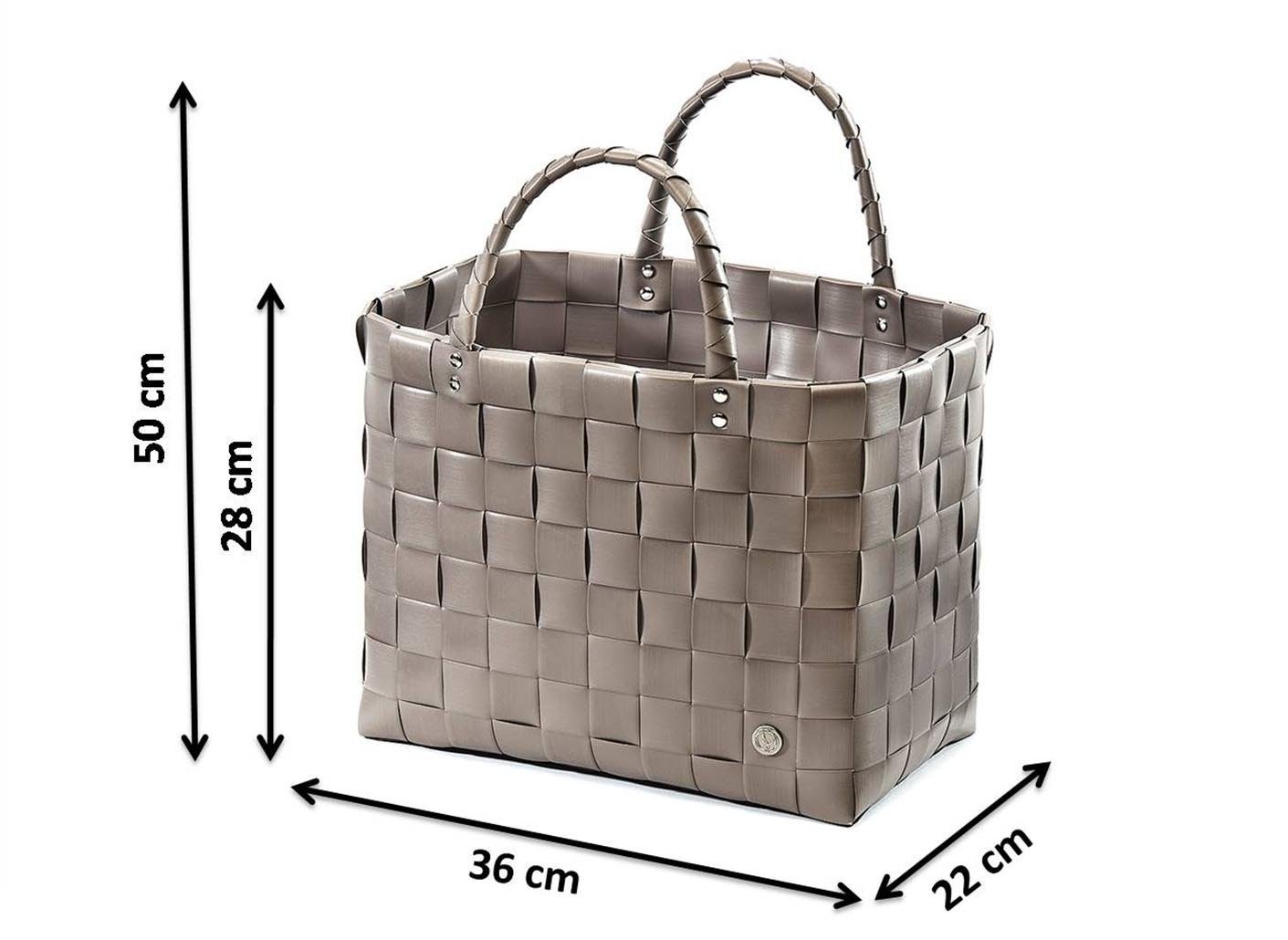 Kobolo Shopper Einkaufstasche GREY XXL 36x22x28/50 cm (1 Stück) günstig online kaufen