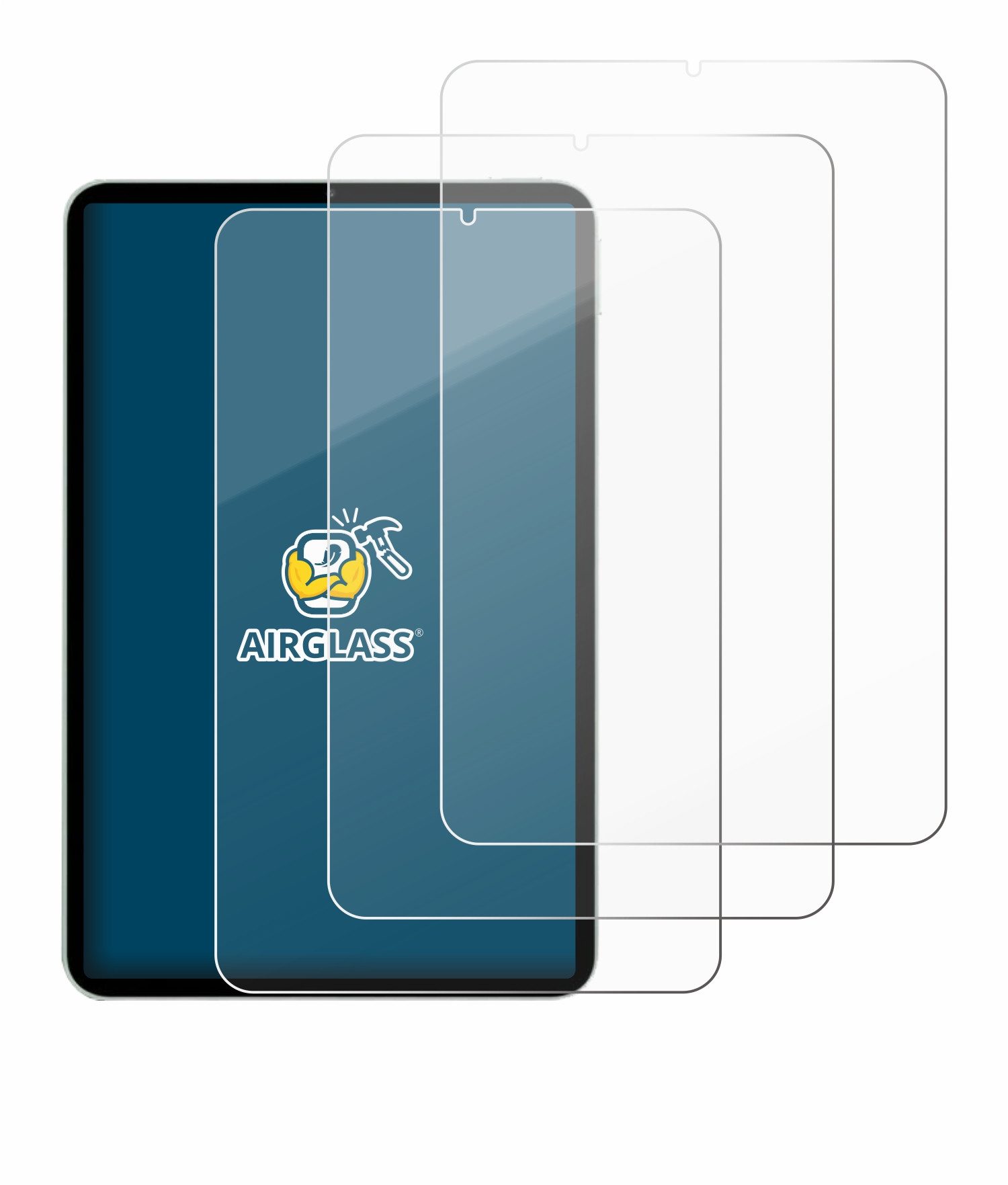 BROTECT Displayschutzglas Folie für Xiaomi Pad Mini, 3 Stück, Schutzfolie Glas Panzer Display Schutz klar