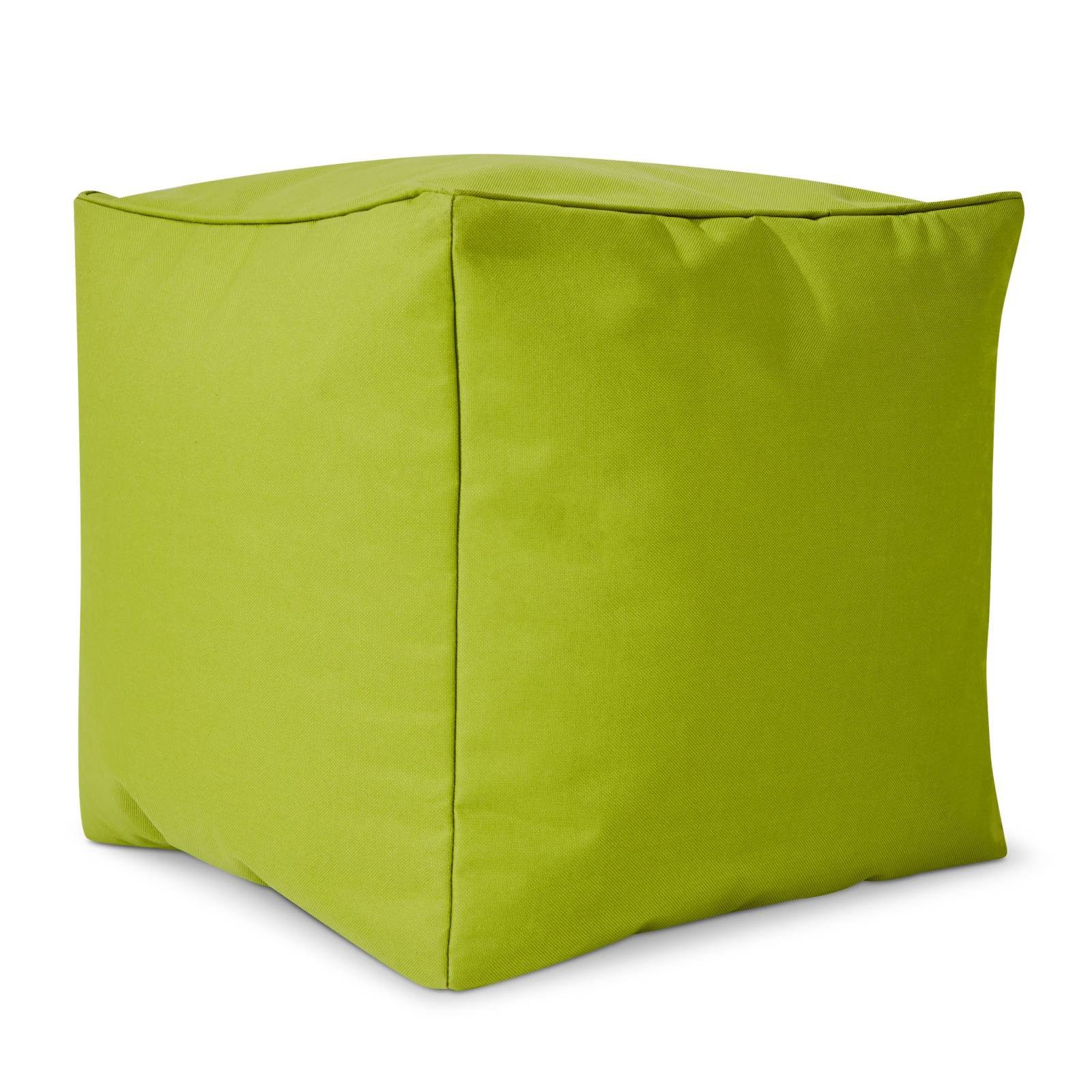 Green Bean Sitzsack Sitzsack-Hocker Pouf Cube 40x40x40cm (Hocker 40x40x40cm mit EPS-Perlen Füllung, Fußhocker Fußkissen Sitz-Pouf für Sitzsäcke), Bodenkissen für Kinder und Erwachsene - Sitzkissen Sitzhocker