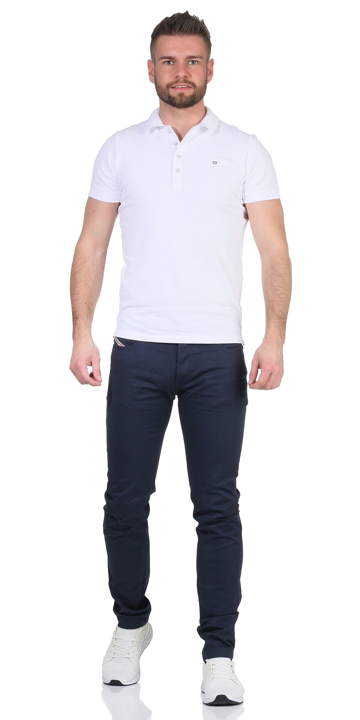 32 Diesel Hose, Diesel Skinny-fit-Jeans Länge: Herren inch Sommer, R-TROXER-A 5-Pocket-Style, Einheitsgröße Navy Skinny-fit-Jeans