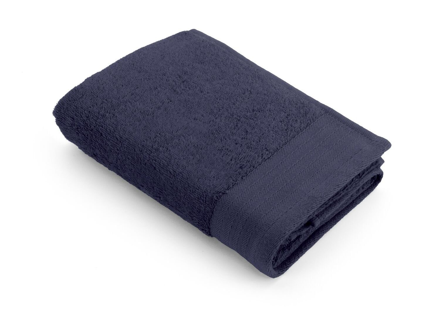 (1-St) Handtuch Baumwolle - Cotton cm, 50x100 Navy Soft Badetuch Walra