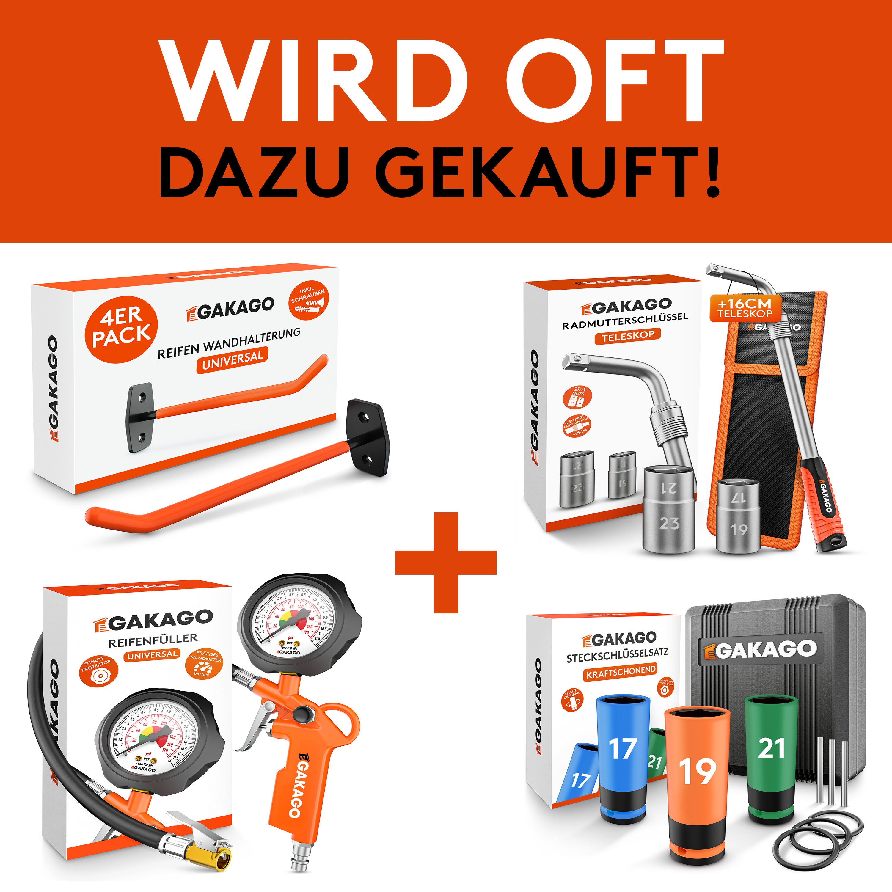 Gakago Telescopic Ratchet (1/2 inch up to 60cm, - Extra long reversible ratchet with ergonomic handle), - Superior power with over 615 Nm and precise 72 fine-tooth gears