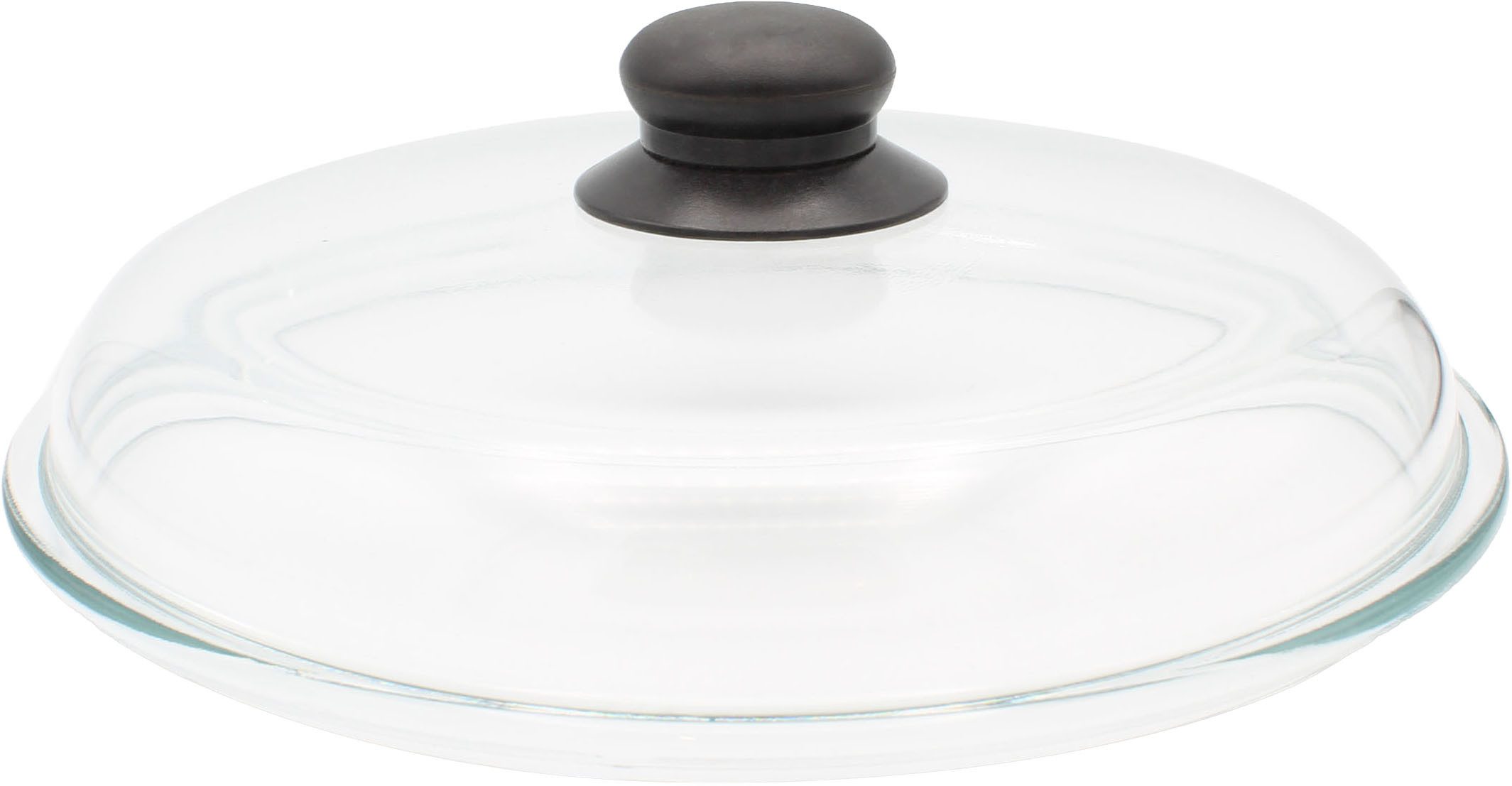 Krüger Deckel Glasdeckel Brilliant mit Kunststoffknopf, (1-tlg), hitzebeständig bis 160°C und spülmaschinengeeignet