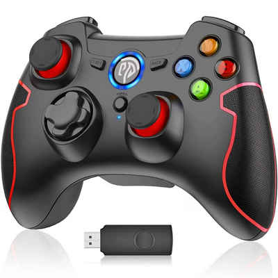 EasySMX »2.4G Wireless Gamepad,Gaming-Controller, Dual Shock Turbo, 18 Tasten« Wireless-Controller (1 St., für PS3, Android-Handy, Tablet, PC, TV oder TV-Box)