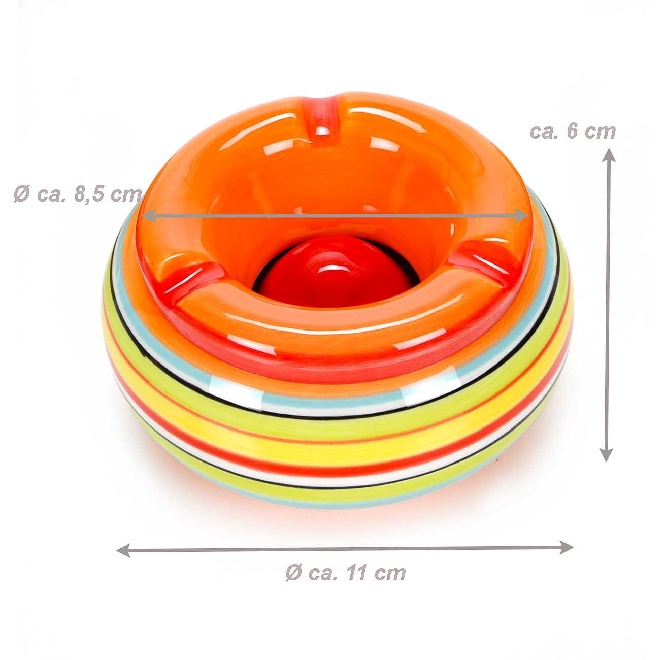 Bubble-Store Aschenbecher Aschenbecher, bunter Keramik Sturmaschenbecher, Ascher mit abnehmbarem Deckel