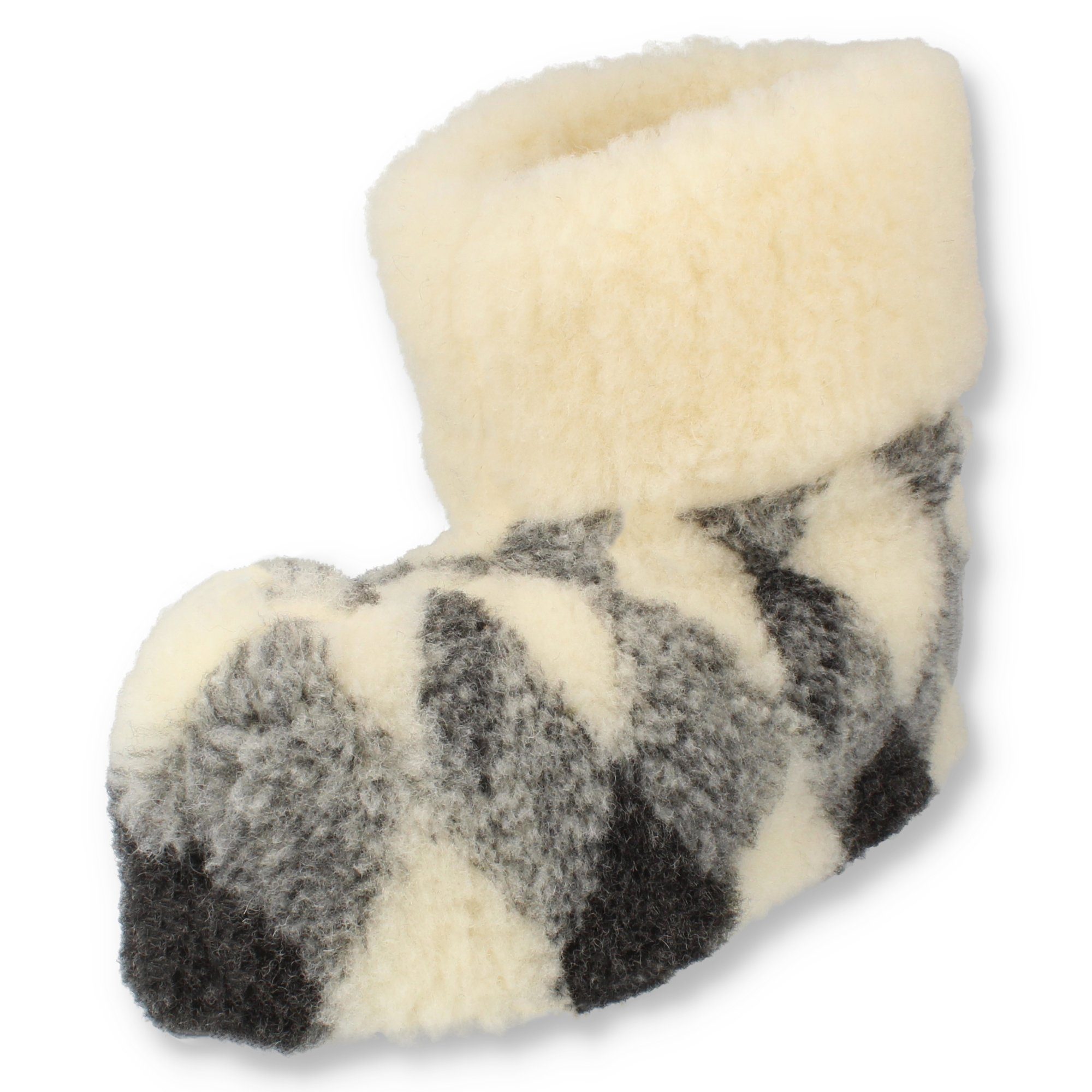 filsko Nordkapp Warme Wollsocken HausSchuhe für Damen und Herren Hausschuh mit wolle gefüttert