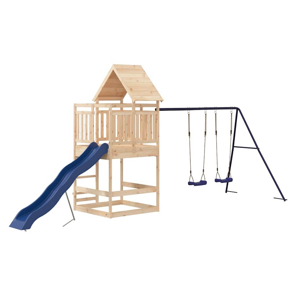 vidaXL Spielturm Spielturm Massivholz Kiefer