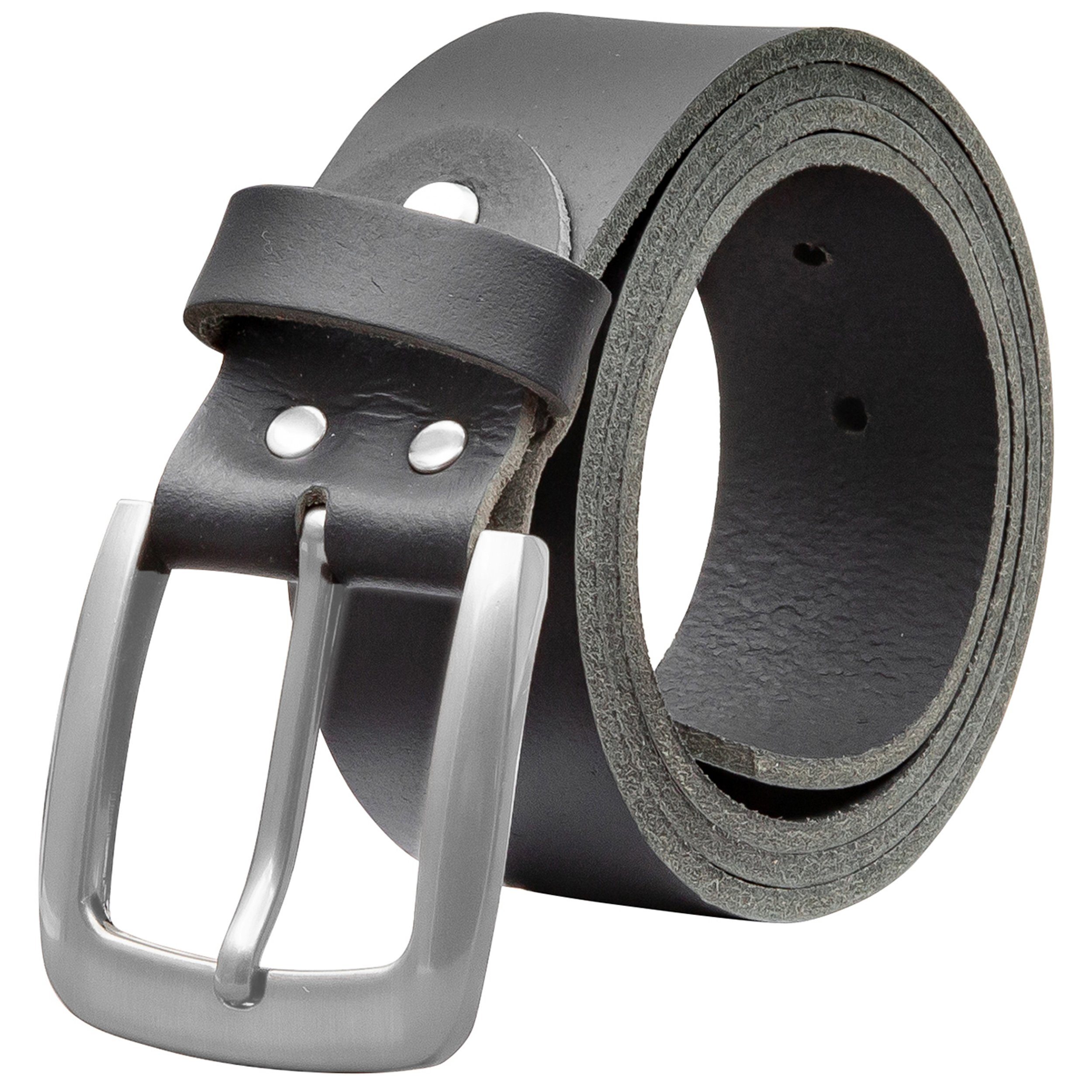 Ledergürtel OM524-VL-Schwarz