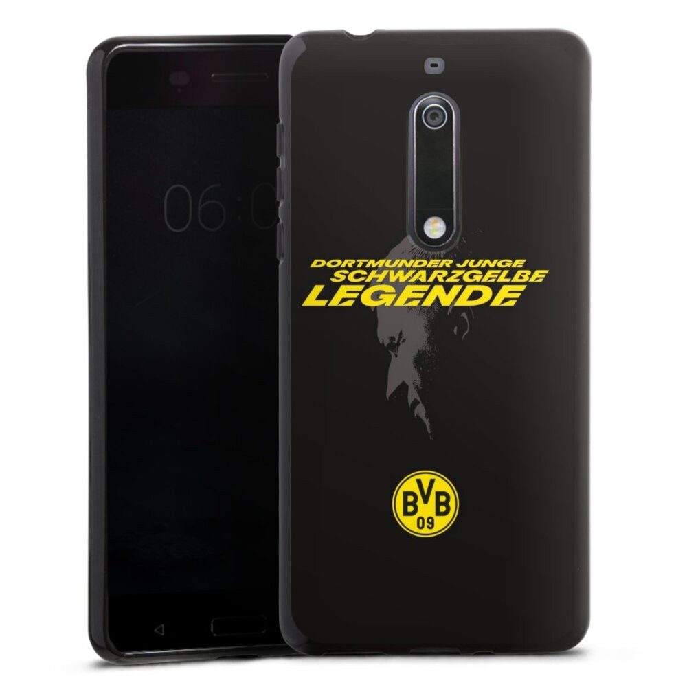 DeinDesign Handyhülle Marco Reus Borussia Dortmund BVB Danke Marco Schwarzgelbe Legende, Nokia 5 Silikon Hülle Bumper Case Handy Schutzhülle Smartphone Cover