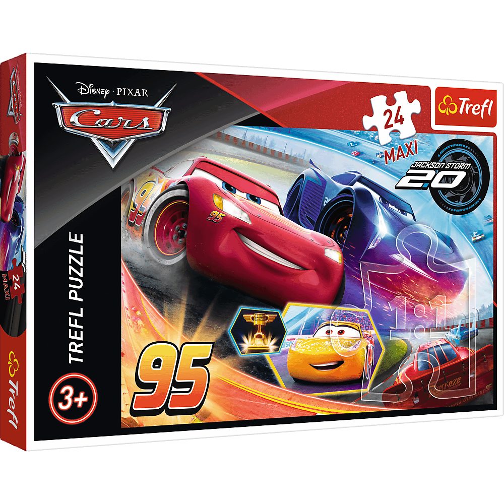 Trefl Puzzle Trefl 14264 Disney Cars 24 Teile Maxi Puzzle, 24 Puzzleteile