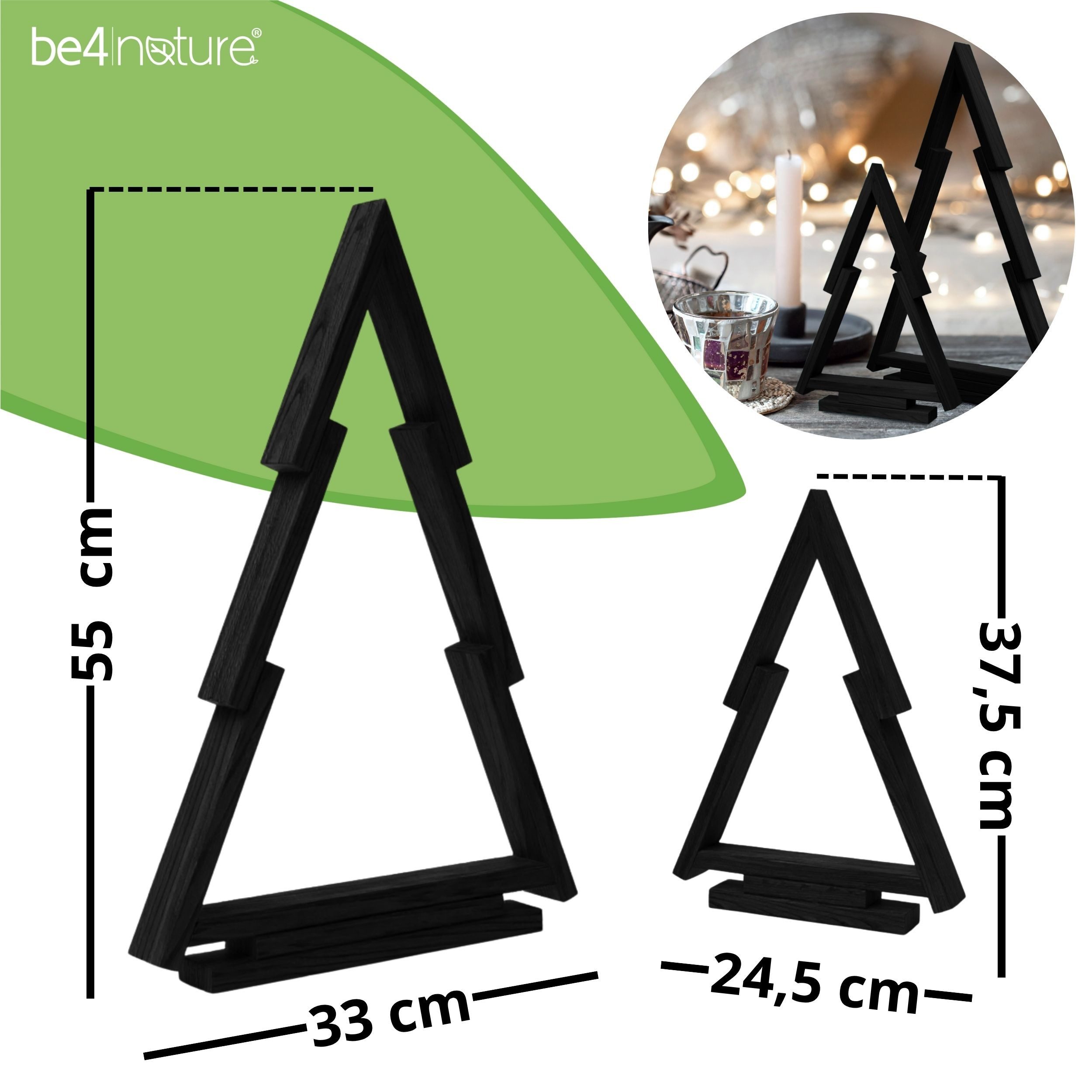 be4nature Weihnachtsfigur 2er SET Deko Tannenbaum günstig online kaufen