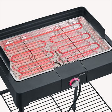 Severin Standgrill PG 8566, 2200 W, Temperaturkontrolle über LED-Ring zwischen Blau und Rot