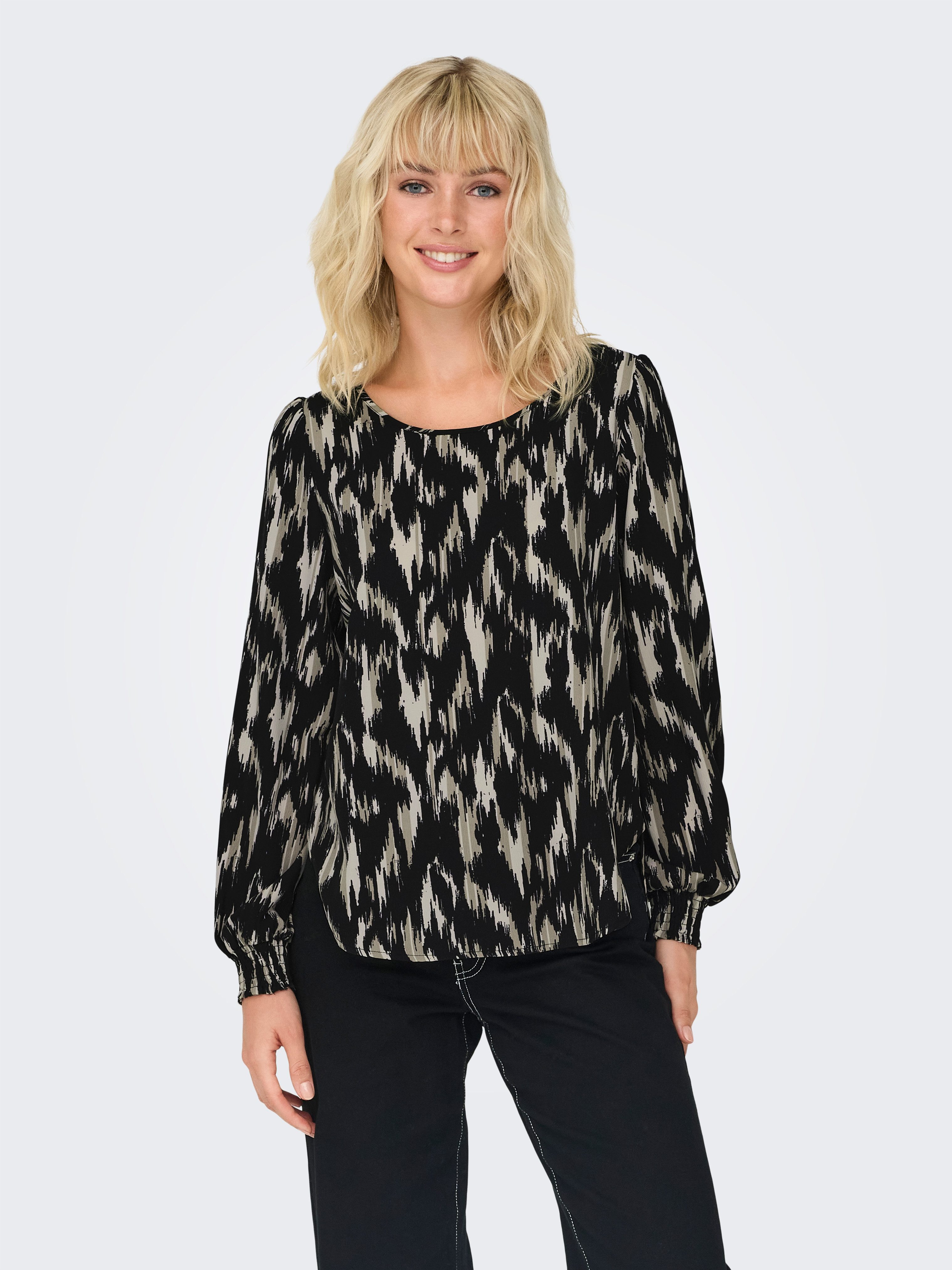 Blusenshirt ONLELITE LIFE L/S TOP NOOS PTM