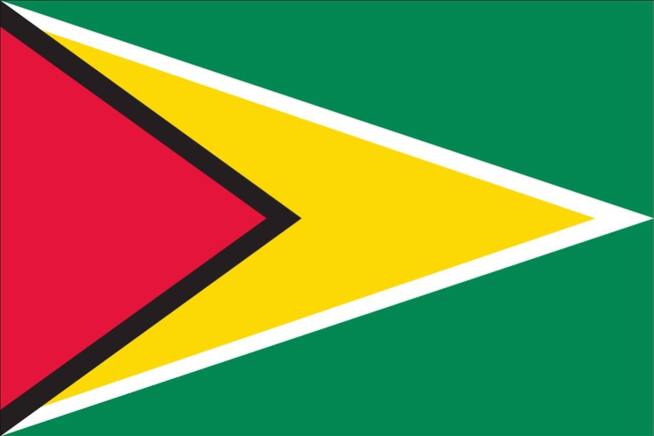 flaggenmeer Flagge Guyana 160 g/m² Querformat