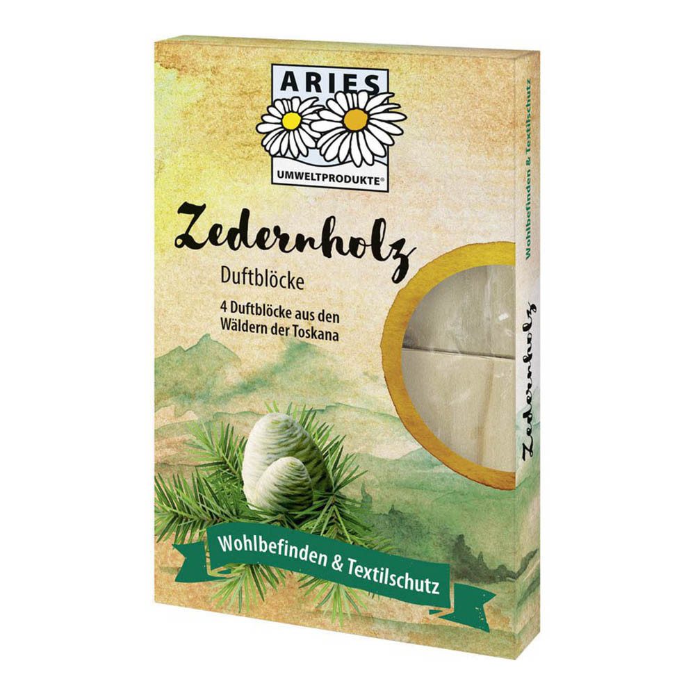 Aries Insektenspray Zedernholz Duftblöcke 4 Stück