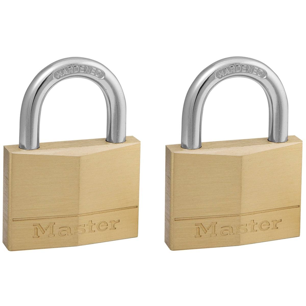 Master Lock Vorhängesch. Messing 2 teilig 150EURT Diebstahlalarm