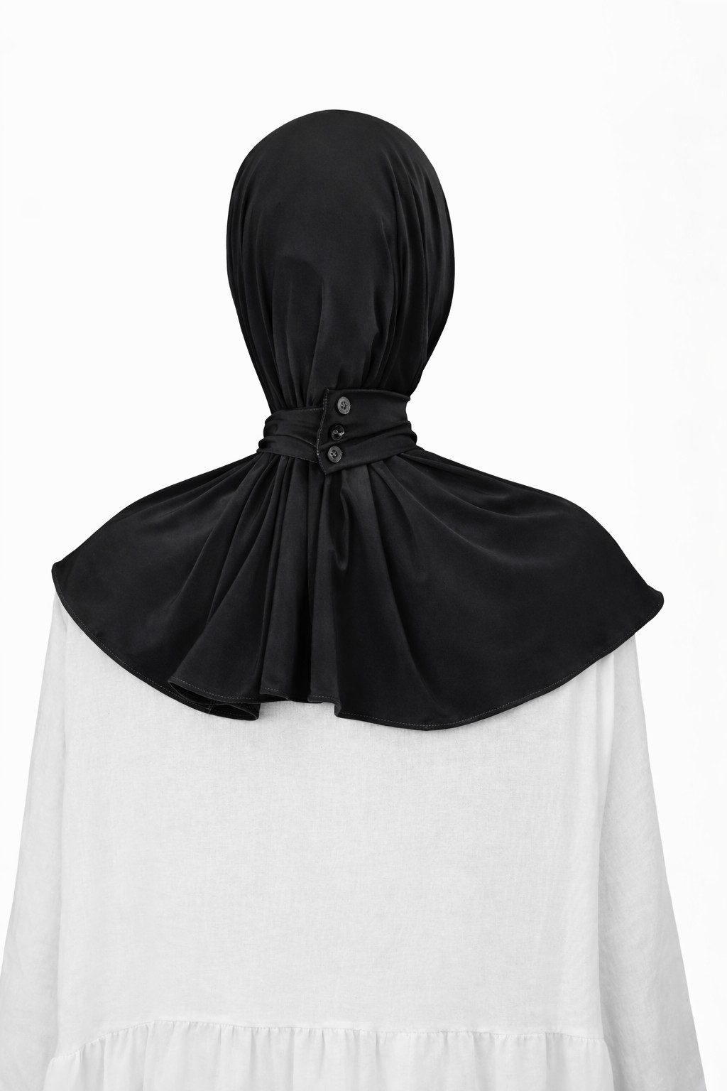 Aymasal Hijab Sofort-Jersey-Hijab (Einzelartikel, 1x Sofort-Hijab) Sofort-Hijab, Mit knöpfen an der Hinterseite