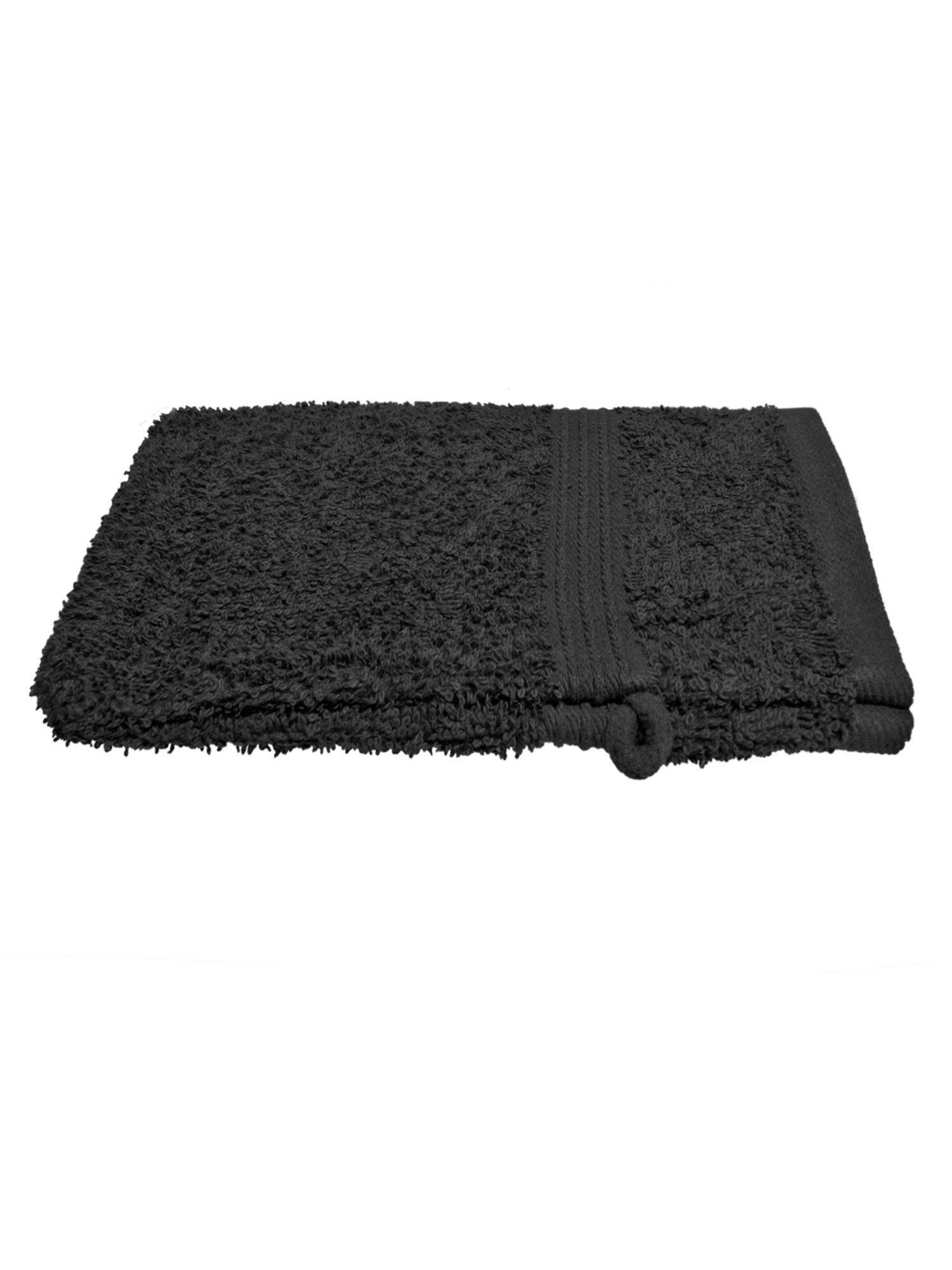 Julie Julsen Handtücher 1-Handtücher-Schwarz-Waschhandschuh 15 x 21 cm, Baumwolle (1-St)