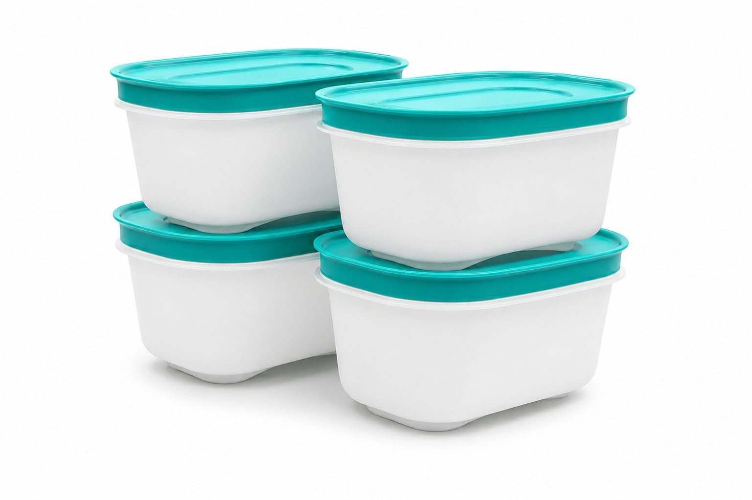 TUPPERWARE Frischhaltedose Gefrier Behälter 170 ml weiß minze (4)