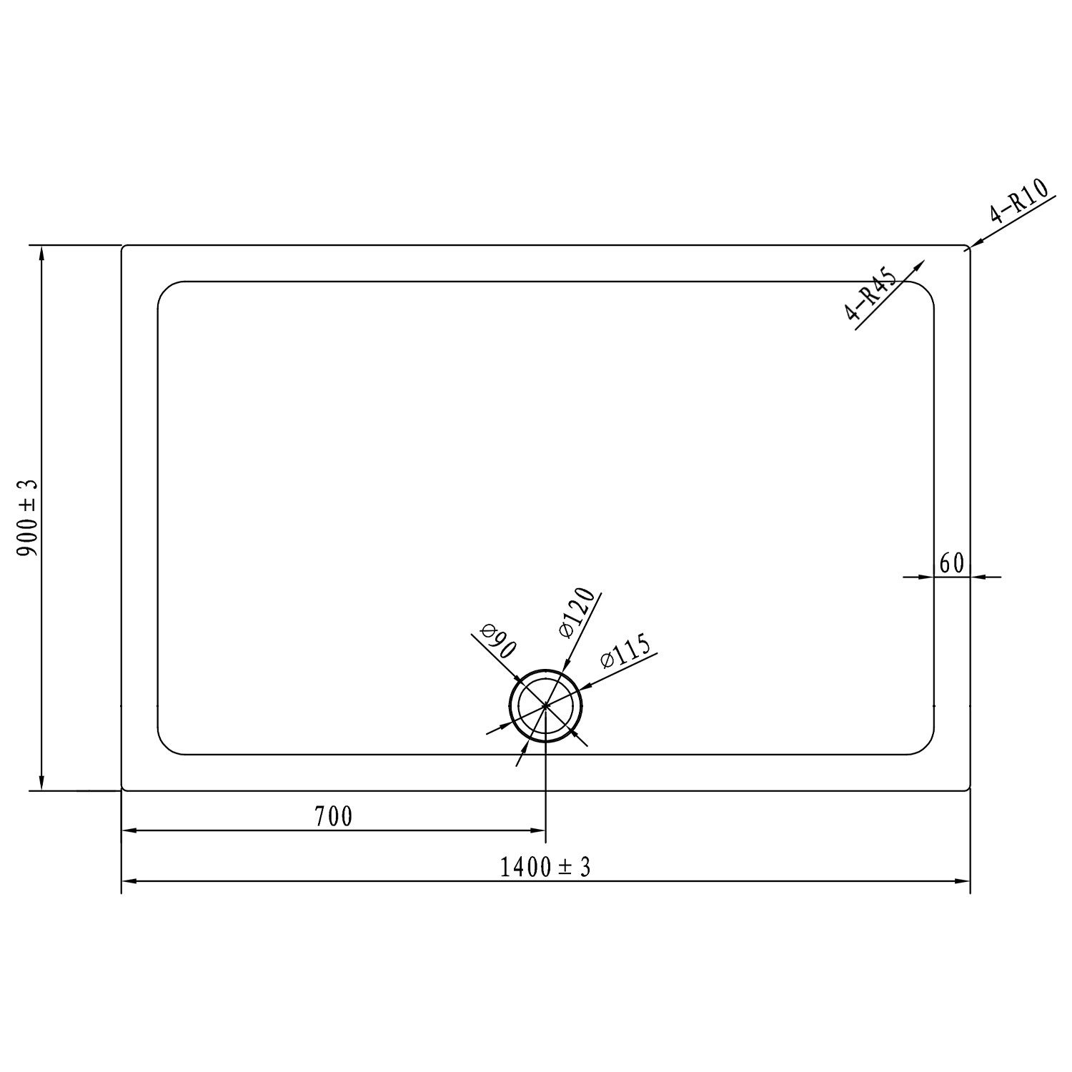 SONNI Duschwanne Rechteckige Quarzit-Duschwanne,Rutschfeste Duschwanne günstig online kaufen